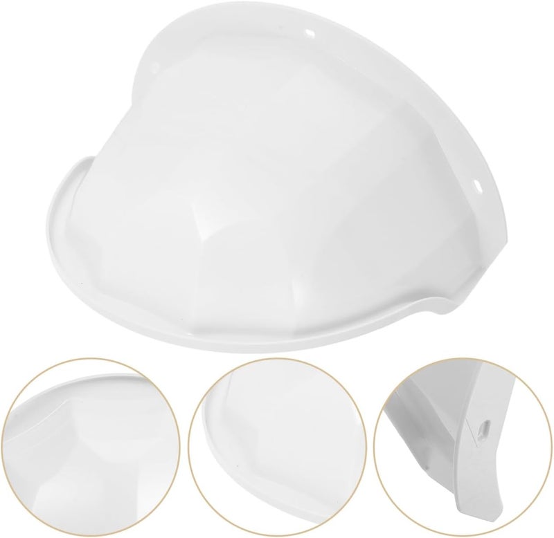 UKCOCO 4Pcs Security Camera Rain Cover: Dome Universal Sun Rain Shade Camera Cover Shield, White CCTV Camera Cover, Outdoor Camera Cover - Image 3